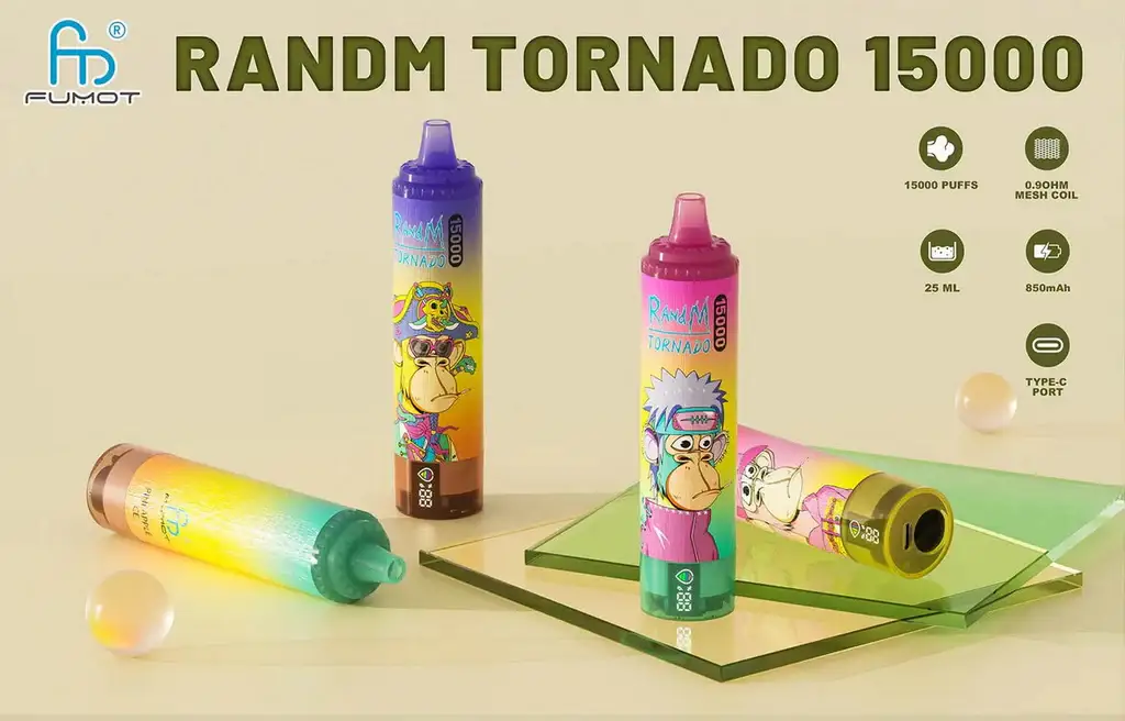 Fumot Tornado 15000 henkosta kertakäyttöinen vape