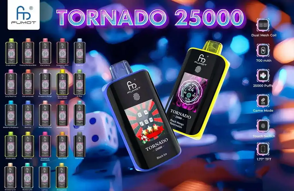 Fumot Vape 25000 puffs - Sivunäkymä